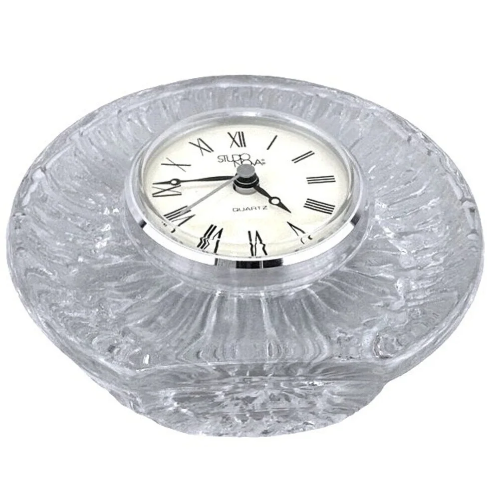 Studio Nova Quartz Clock Germany Glass Table Desk Decor‎ Shelf Mantle